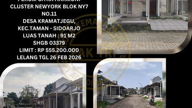 Rumah Dijual di Taman, Sidoarjo, LB 50m², Harga Terbaik!