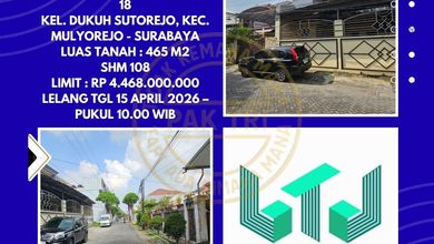 Dijual rumah Eksklusif di Mulyorejo, Surabaya - LT 465m²