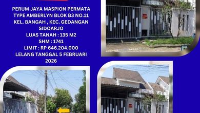 Rumah Dijual di Gedangan, Sidoarjo, LB 80m², Harga Kompetitif!