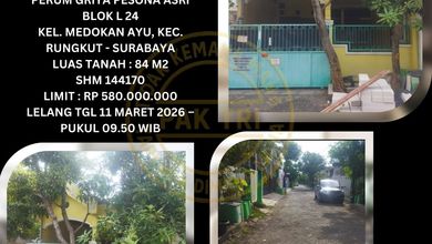 Properti Siap Huni di Area Sedati, Sidoarjo, LT 84m²