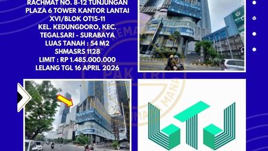 Dijual Kantor Via Lelang di Tegalsari Surabaya (Jl. Embong Malang/Jl. Basuki Rachmat) - Lelang Kpknl