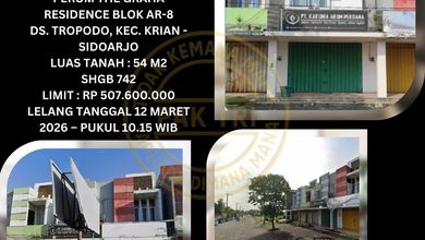 Jual Ruko Lelang Bank di Krian Sidoarjo (Perum The Graha Residence) - Lelang Kpknl