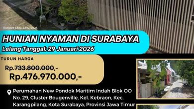 Promo Rumah Murah di Karangpilang, Surabaya - Cuma 476 Juta