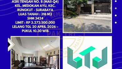 Penawaran Langka, rumah Prestisius di Medokan Ayu, Surabaya, LB 200m²