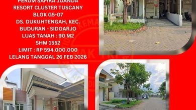 Properti Siap Huni di Kawasan Buduran, Sidoarjo, LT 90m²