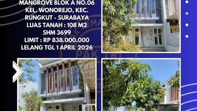 Kesempatan Rumah di Wonorejo, Surabaya, LB 70m², Harga 838 Juta