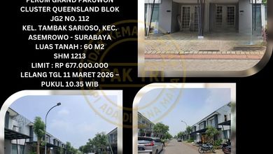 Hunian Idaman di Asemrowo, Surabaya, 2 KT, Harga 677 Juta