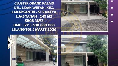 For Sale rumah Mewah di Lakarsantri, Surabaya - LT 240m²