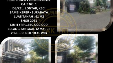 Properti Siap Pakai di Area Sambikerep, Surabaya, LT 91m²