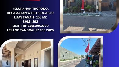 Jual Rumah Murah di Waru, Sidoarjo, 2 KT, Harga Terbaik