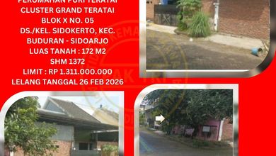 Dijual Rumah Strategis di Buduran, Sidoarjo - LT 172m²