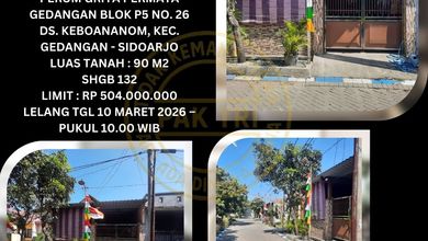 Hunian Favorit di Gedangan, Sidoarjo, 2 KT, Harga 504 Juta