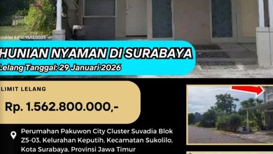 Rumah Favorit di Sukolilo, Surabaya, 2 KT, Harga 1,56 Miliar
