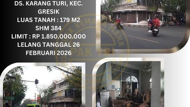 Jual Ruko Lelang Bank di Gresik (Ds. Karang Turi) : Lelang Kpknl