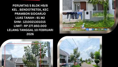 Jual Cepat Rumah Terjangkau di Prambon, Sidoarjo - LT 91m²