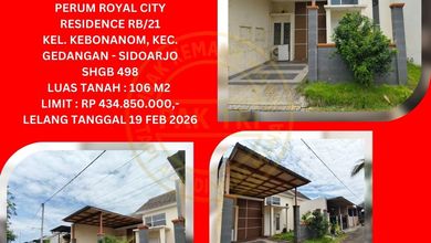 Jual Rumah Minimalis di Gedangan, Sidoarjo, 2 KT, Harga Terbaik