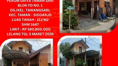 Rumah Favorit di Taman, Sidoarjo, 3 KT, Harga 580 Juta