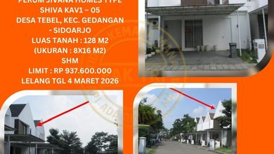 Rumah Siap Huni di Kawasan Gedangan, Sidoarjo, LT 128m²