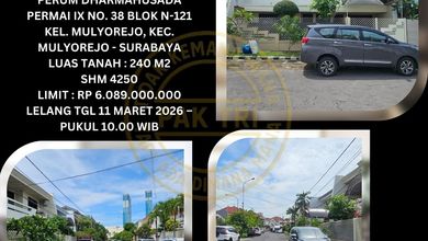 Rumah Prestisius di Kawasan Mulyorejo, Surabaya, LB 120m², Harga 6,08 Miliar