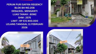 Jual Rumah Strategis di Candi, Sidoarjo - LT 80m²