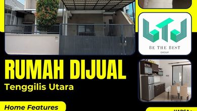 Dijual Rumah Nyaman di Tenggilis Mejoyo, Surabaya - LT 143m²