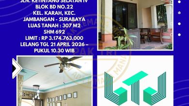 Dijual rumah Premium di Ketintang, Surabaya - LT 307m²