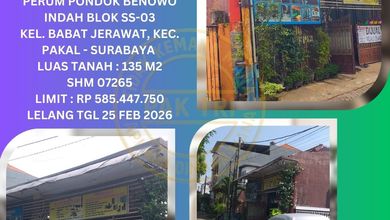 Rumah Dijual di Benowo, Surabaya, LB 80m², Harga Terbaik!
