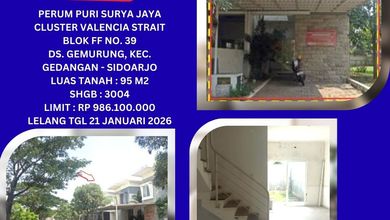 Properti Siap Huni di Area Gedangan, Sidoarjo, LT 95m²