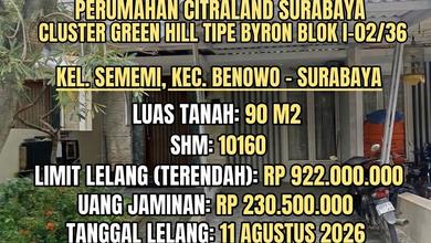 Rumah Idaman di Benowo, Surabaya, 2 KT, Harga 922 Juta