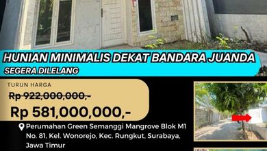 Rumah Siap Huni di Area Sedati, Sidoarjo, LT 90m²