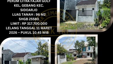 Promo Rumah Terjangkau di Candi, Sidoarjo - Cuma 317 Juta