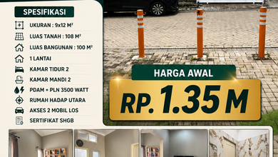 Jual Rumah Strategis di Benowo, Surabaya - LT 108m²