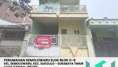 Dijual Rumah Strategis di Semolowaru, Surabaya - LT 90m²