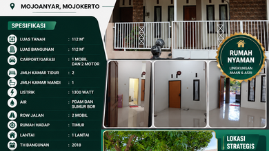 Rumah Dijual di Mojokerto, Mojokerto, LB 112m², Harga Kompetitif!