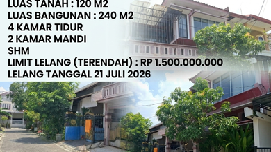Properti Siap Huni di Kawasan Gununganyar, Surabaya, LT 120m²