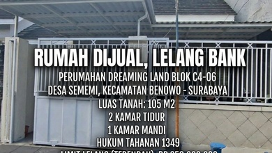 Rumah Minimalis Harga Ekonomis di Benowo, Surabaya, LB 70m²