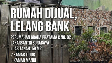 Dijual Rumah Terjangkau di Lakarsantri, Surabaya - Cuma 250 Juta