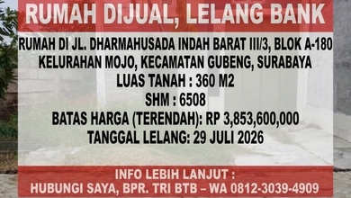 Hunian Mewah di Gubeng, Surabaya, 4 KT, LT 360m²