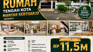 Rumah Mewah di Kawasan Gubeng, Surabaya, LB 880m², Harga 11,5 Miliar