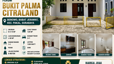 Rumah Dijual di Benowo, Surabaya, LB 60m², Harga Terbaik!