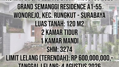 Rumah Dijual di Rungkut, Surabaya, LB 100m², Harga Kompetitif!