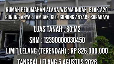 Rumah Dijual di Gununganyar, Surabaya, LB 80m², Harga Kompetitif!