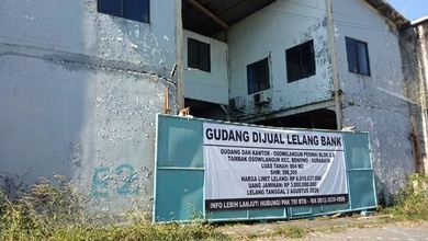Luas 804 M2!! Dijual Gudang + Kantor Via Lelang di Benowo Surabaya (Osowilangun Permai)