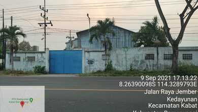 Dijual Via Lelang Gudang Lokasi Banyuwangi