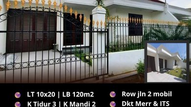 Dijual Rumah Strategis di Semolowaru, Surabaya - LT 200m²