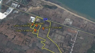 For Sale Tanah Eksklusif di Tuban, Tuban, LT 92179m²